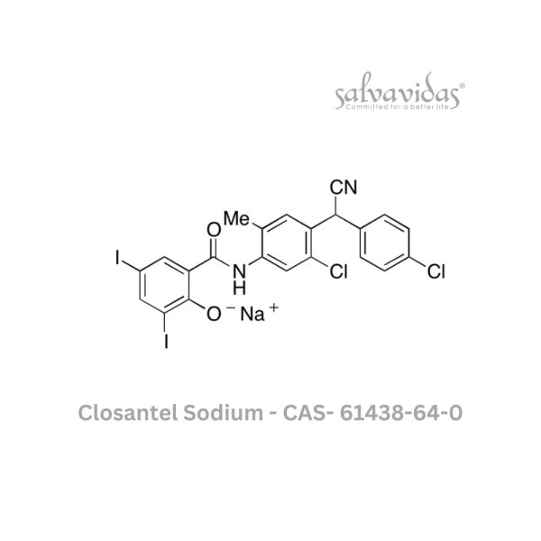 Closantel Sodium - CAS- 61438-64-0