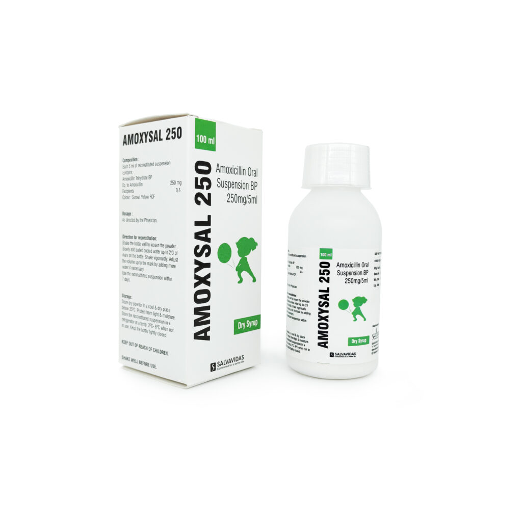 Amoxicillin 250mg/5ml Suspension Powder Salvavidas Pharma